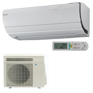 DAIKIN FTXZ35N/RXZ35N 3,5 kW Split URURU SARARA frisslevegős klímaberendezés beltéri és kültéri 8 m hosszú frisslevegő csővel