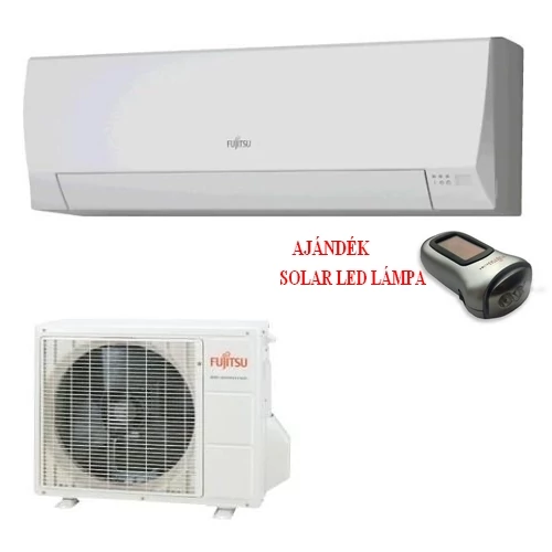 FUJITSU(vagyGENERAL) ASYG12LLCC/AOYG12LLCC inverteres klíma 3,4 kW, hűtő-fűtő